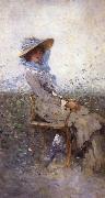 Nicolae Grigorescu Woman in the Garden France oil painting artist